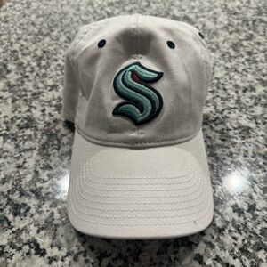 NHL Seattle Kraken White Adjustable Cap with Embroidered Logo